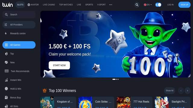 Twin casino screenshot